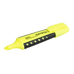Stat Highlighter Chisel 2-5mm Tip Rubberised Grip Yellow  