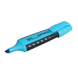 Stat Highlighter Chisel 2-5mm Tip Rubberised Grip Blue  