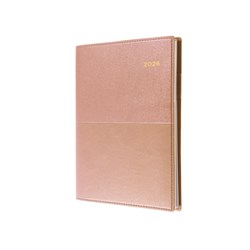 Collins Vanessa Diary A5 Day To Page Rose Gold 