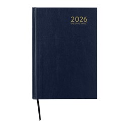 Cumberland Classic Diary A5 Day To Page Black 