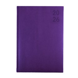 Debden Silhouette Diary A4 Day To Page Purple 