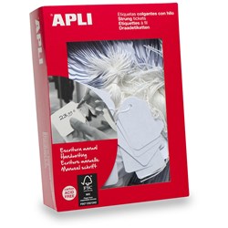 Apli 390 Handwriting Strung Tickets 22 x 35mm White