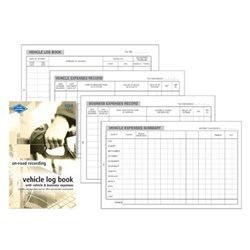 Zions VLER Pocket Vehicle Log Book &Business Expenses 180x110mm 64 Page
