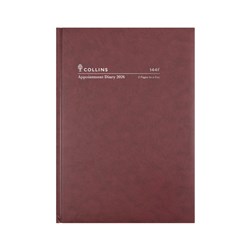 Collins Appointment Diary A4 2 Pages To A Day Burgundy 