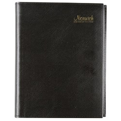 Cumberland Norwich Diary A5 Day To Page Black 